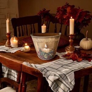 Vintage Old Iron Small Planter/Bucket. Unique & Collectible